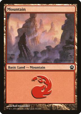 Mountain (242) card from Theros