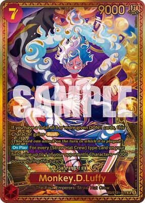 Monkey.D.Luffy (ST31-004) (SP) card from The World's Strongest Warriors