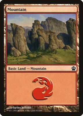 Mountain (243) card from Theros