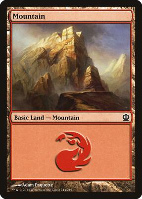 Mountain (244) card from Theros