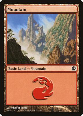 Mountain (245) card from Theros
