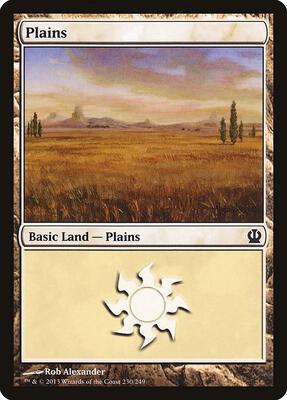 Plains (230) card from Theros
