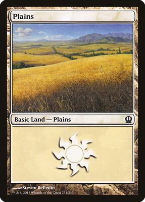 Plains (231) card from Theros