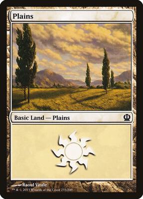 Plains (233) card from Theros