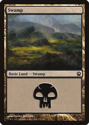 Swamp (239) card from Theros
