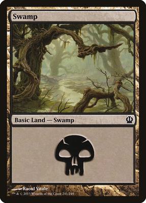 Swamp (241) card from Theros