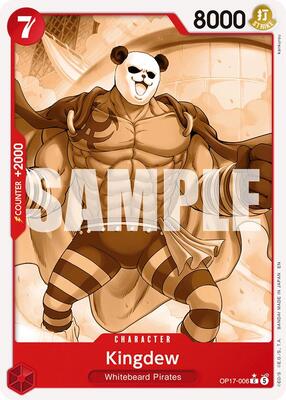 Kingdew (Pandaman Art) card from The World's Strongest Warriors
