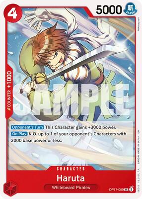 Haruta card from The World's Strongest Warriors