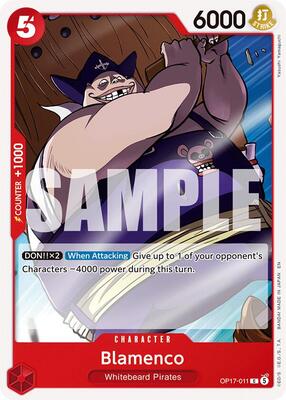 Blamenco card from The World's Strongest Warriors