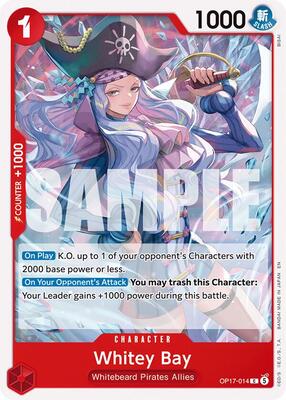 Whitey Bay card from The World's Strongest Warriors
