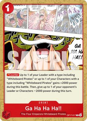 Ga Ha Ha Ha!! card from The World's Strongest Warriors