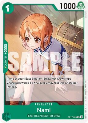 Nami (023) card from The World's Strongest Warriors