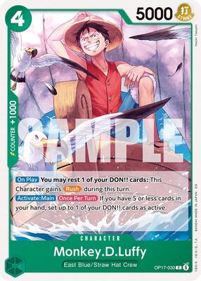 Monkey.D.Luffy (030) card from The World's Strongest Warriors