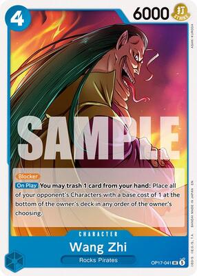 Wang Zhi card from The World's Strongest Warriors