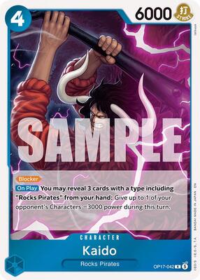 Kaido (042) card from The World's Strongest Warriors