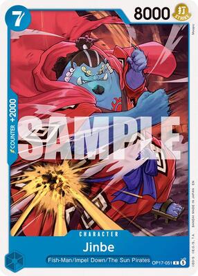 Jinbe (051) card from The World's Strongest Warriors