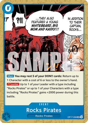 Rocks Pirates card from The World's Strongest Warriors
