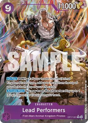 Lead Performers (Alternate Art) card from The World's Strongest Warriors