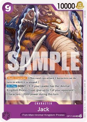 Jack card from The World's Strongest Warriors