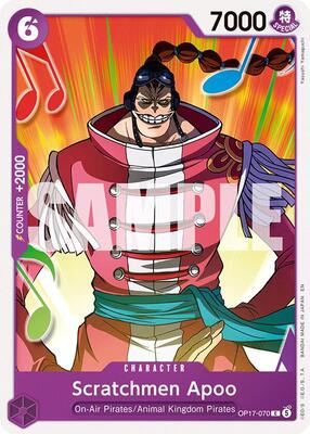 Scratchmen Apoo card from The World's Strongest Warriors