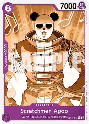 Scratchmen Apoo (Pandaman Art) card from The World's Strongest Warriors