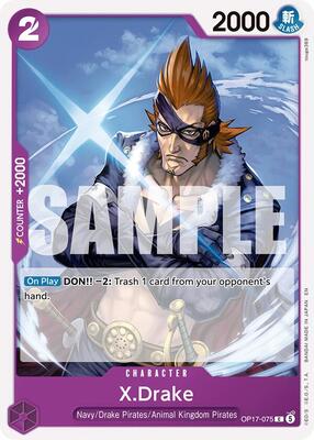 X.Drake card from The World's Strongest Warriors