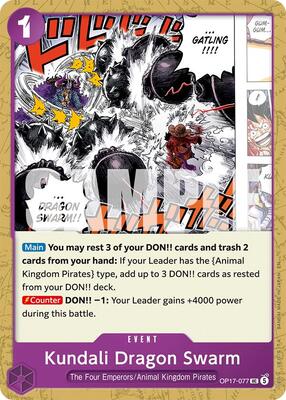 Kundali Dragon Swarm card from The World's Strongest Warriors