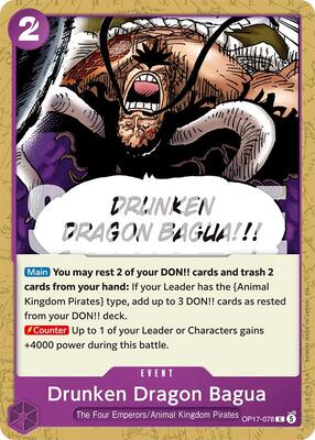 Drunken Dragon Bagua card from The World's Strongest Warriors