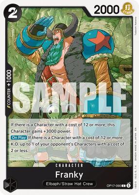 Franky card from The World's Strongest Warriors