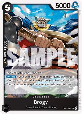 Brogy card from The World's Strongest Warriors