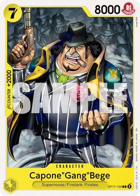 Capone"Gang"Bege card from The World's Strongest Warriors