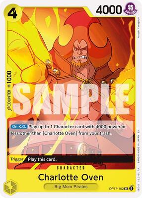 Charlotte Oven card from The World's Strongest Warriors