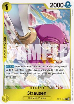 Streusen (113) card from The World's Strongest Warriors