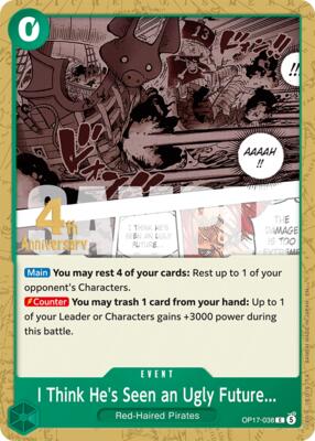I Think He's Seen an Ugly Future... card from The World's Strongest Warriors Release Event Cards