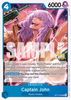 Captain John card from The World's Strongest Warriors Release Event Cards