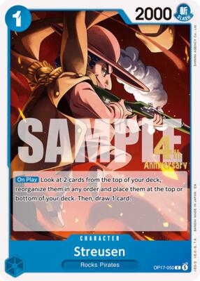 Streusen (050) card from The World's Strongest Warriors Release Event Cards