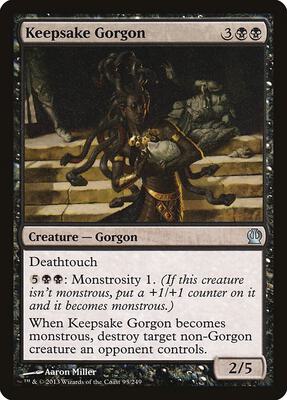 Keepsake Gorgon card from Theros