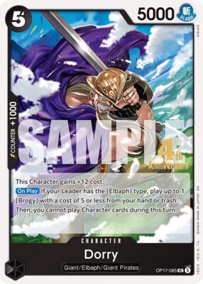 Dorry card from The World's Strongest Warriors Release Event Cards