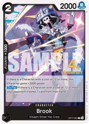Brook card from The World's Strongest Warriors Release Event Cards