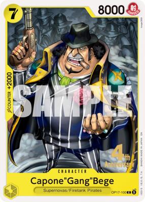 Capone"Gang"Bege card from The World's Strongest Warriors Release Event Cards