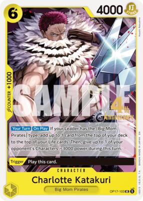 Charlotte Katakuri card from The World's Strongest Warriors Release Event Cards
