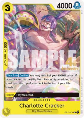 Charlotte Cracker card from The World's Strongest Warriors Release Event Cards