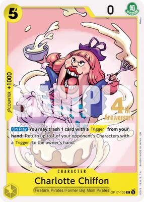 Charlotte Chiffon card from The World's Strongest Warriors Release Event Cards
