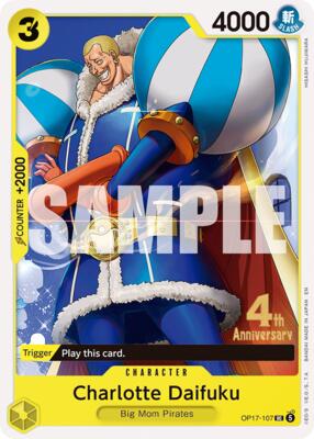 Charlotte Daifuku card from The World's Strongest Warriors Release Event Cards