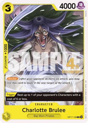 Charlotte Brulee card from The World's Strongest Warriors Release Event Cards
