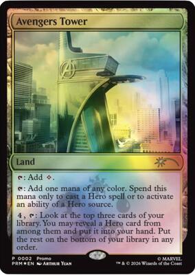 Avengers Tower card from Unique and Miscellaneous Promos