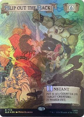 Slip Out the Back (Out Of Sight Foil) card from Secret Lair Drop Series
