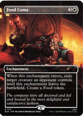 Food Coma card from Secret Lair Drop Series