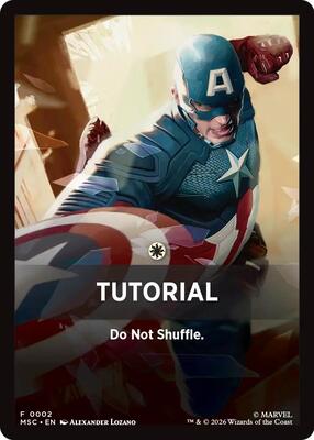 Tutorial Theme Card (0002) card from Commander: Marvel Super Heroes