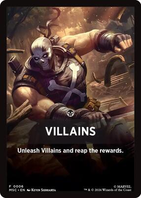 Villains Theme Card card from Commander: Marvel Super Heroes